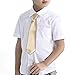 Bundle Monster 5pc Solid Color Boys Formal Pre-Tied Polyester Neckties - Set 3, Brights