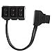 Vitopal Male D-Tap B Type Cable Power to 3-pins Female D-Tap P-Tap Hub Adapter Splitter for Photography Power