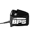 BPS 8 ft Premium 'Storm' Straight Surf/SUP 7.2mm Leg Rope - Strong Ankle Leg Knee Leash with Double Stainless Steel Swivels and Triple Rail Saver Surfing SUP Boarding Paddleboarding (Black)