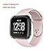 Kmasic Sport Band with Case Compatible Versa, Soft Silicone Strap Quick Release Replacement Wristband Versa Smart Fitness Watch Men Women