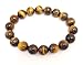 Antiquity Sian Art 8 mm Tiger Eye Beads Stretch Bracelet with Charm Jewelry Bracelet Free Zoom
