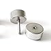 Yin-yang Stud Earrings for Men Women, Stainless Steel Illusion Tunnel Plug Screw Back, 2pcs