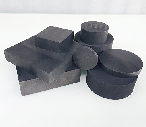 OTOOLWORLD 99.9% Purity Graphite Ingot Block EDM Graphite Plate Milling Surface (50MMx25MM)