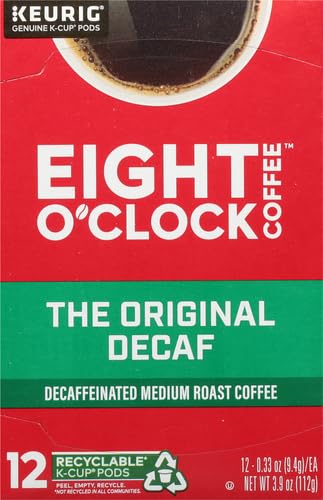 EIGHT O’CLOCK THE ORIGINAL DECAF COFFEE, 12 CT