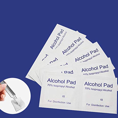 Topker 100PCS/Set Portable Alcohol Swabs Pads Wipes Antiseptic Cleanser Cleaning Sterilization First Aid Home Makeup