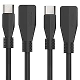 2-Pack TUSITA Micro USB Power Extension Cable (2M) - Male to Female Extender Cord for Blink XT2 Outdoor Indoor Home,Ring Stick Up Solar Panel,Arlo Pro,Zmodo - Security Camera Accessories