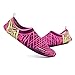 CIOR Women Men's Quick-Dry Water Sports Aqua Swimming Shoes Socks with Holey Ventilation KPU Outsole,SYY13,pink,L