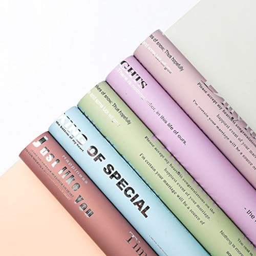 壁紙 英語印刷包装紙 厚手ビジネス包装材料両面カラフルな花束装飾材料 ピース ギフト包装紙 Color 6 B07tlmfnyk 1 410円 全品最安値に挑戦 70 Offアウトレット 新作 人気の定番 ランキング総合1位