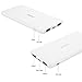 Portable Charger, OKZU 5000mAh Ultra Slim, Lightweight Power Bank,External Battery Pack with USB Type-C Input & Output for iPhone, Samsung, Nexus and More (White)(Type C Cable Not Included)