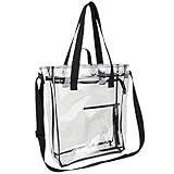Eastsport Clear Tote Bag (Black Trim)