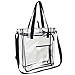 Eastsport Clear Tote Bag (Black Trim)