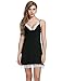 Ekouaer Sleepwear Women's Sexy Nightwear Comfort Lace Chemise Slip Lingerie XS-XL