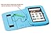 i-UniK Leapfrog Epic & Leapfrog Epic Academy Edition Case Custom Folio Kickstand Hand Strap Tablet case for Leapfrog Epic Tablet Bonus Stylus (Light Blue)