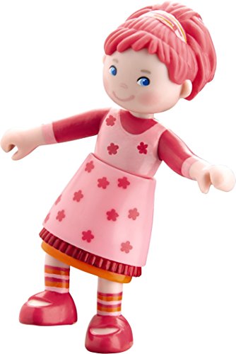 HABA Little Friends Lilli - 4" Bendy Girl Doll Figure with Pink Hair
