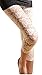 Womens Stretchy Floral Lace Capri Leggings Tights (US: 4/6, White)