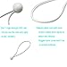X-Haibei 9 inches Ball Bungee Elastic Cords for Tie Down Tarp Strap Bungi Canopy Securing Tarps Sleeping Bags Rubber Straps 50, White
