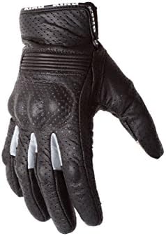 Motorcycle Biker Gloves In Black Premium Leather | Padded All Weather Feature for Men and Women | Touchscreen Fingers - Breathable Moisture Wick Air Flow Technology Between Fingers | SWIFT
