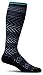 Sockwell Women's Chevron Moderate Graduated Compression Sock, Black - M/L