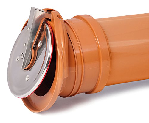 PVC Plastic Check Flap Valve Self Activating End Drainage Backwater 200mm