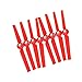 Katoot@ 4 Pairs Black Propellers Rotor Blade Sets A & B for YUNEEC Typhoon G Q500 Q500+ Q500 4K RC Air Force Airplane Helicopter Propeller Quadcopter Drone (Red)