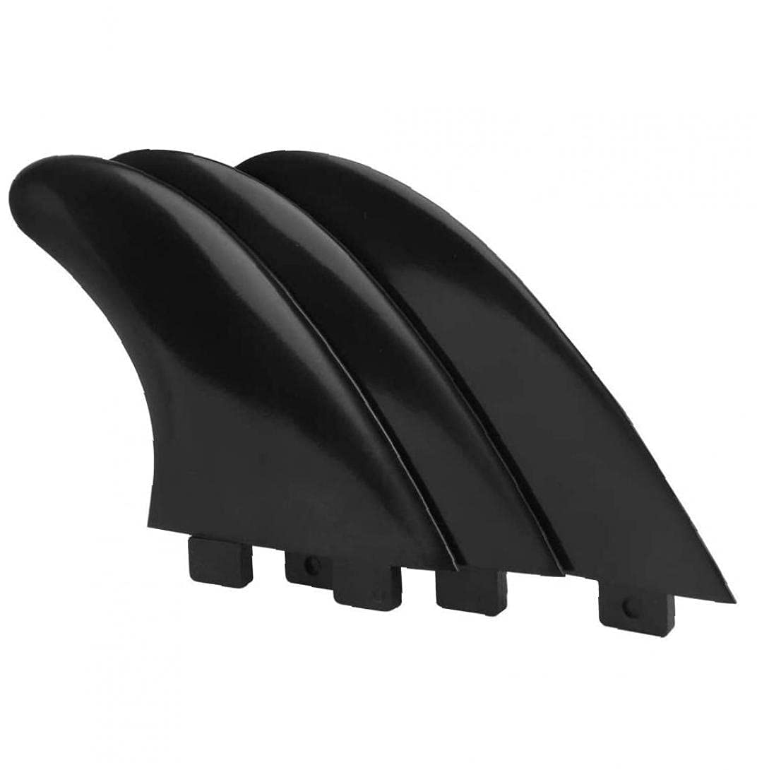 POFET Surfboard Fin Set Black White Green Color Surfboard Fin Set of 3 Fins with base G5 Fin Longboard