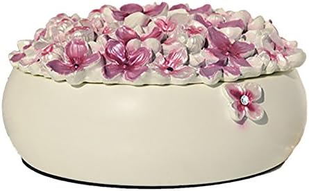 Korean Style European Romantic Resin Hydrangea Jewelry Box, Candy Chocolate Storage Box, 3 Colors Optional (white, Pink, Green) (Color : PINK)