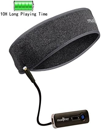 PUMICE Bluetooth Headband Music Sweatband Sleeping Headband Headset Headband Bluetooth Headphone Headband with Wireless Speakers Mic Sweatband for Gym Yoga Running Exercise Gym