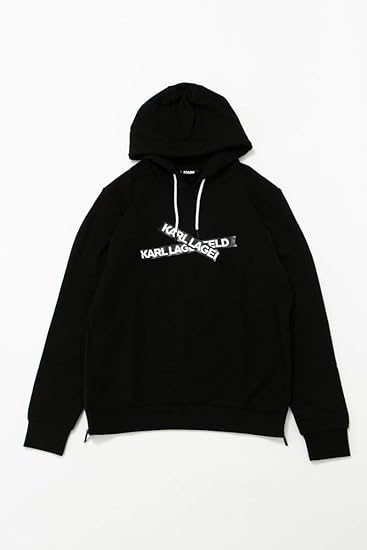 Amazon カールラガーフェルド Karl Lagerfeld トレーナー スウェットパーカー フーディー ブラック メンズ 並行輸入品 Xl ブラック トレーナー パーカー 通販