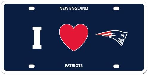 I Heart Style Siskiyou FSLPH005-parent NFL New England Patriots Styrene Plate