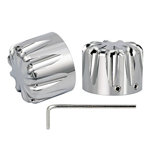 Pair of Front Axle Nut Kit Cover Deep Cut For Harley Davidson Touring Ultra Classic Sportster Accessories