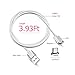 Magnetic Charging Cable for Micro, Android USB Magnet Charger Samsung Charge Cord Accessories For Samsung Galaxy HTC Xiaomi Huawei Oneplus Meizu Google Sony etc (Silver)