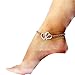 Sandistore Jewelry Double Heart Chain Beach Sexy Sandal Anklet Ankle Bracelet