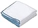 Envision Home 2 Pack Microfiber Baby Soft Dusting Cloths, 14-Inch by 14-Inch, White