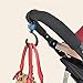 Funbliss Stroller Hooks - 4 Pack of Baby Multi Purpose Hooks for Hang Purse，Diaper，Bags Grocery，Purse - Great Accessory for Mommy Black