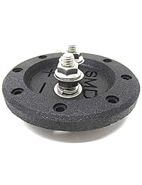 SMD 1 canal Heavy Duty Terminal de altavoz (inoxidable) (3 4" PVC negro) (redondo)