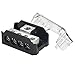 Power Distribution Block Car Auto Audio Amplifier Vehicle 1 in 5 Ways 0/2/4 Gauge in 2/4/8 Gauge Out Car Amplifier Audio Splitter Connecting Block