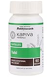 Holy Basil Tulsi (Ocimum tenuiflorum) 60 Veggie Capsules 500 mg Supplement for Fighting Acne Balances Hormones and Lowers Stress & is a Best Source of Vitamin K