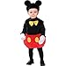 Costumes USA Mickey Mouse Costume for Babies, Size 12-24 Months, Includes a Bodysuit, a Hat with Ears, and Gloves