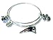 NEW ENGLAND PATRIOTS 4-Charm Adjustable Bangle Bracelet