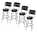 HARLEY-DAVIDSON Bar & Shield Bar Stool with Back Rest HDL-12204 Set of 4