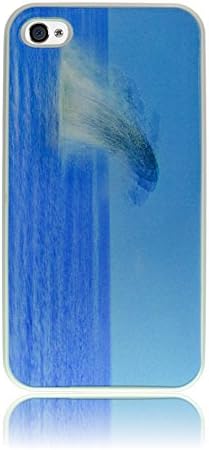 Iphone 4/4S premium 3D cover, case, moving picture, graphic, plastic, elegant (Whale (white))