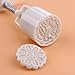 WinnerEco Hand-Pressure ice Moon Cake Round Mooncake Mold Mould 4 Flower Plant Stamps Decoration DIY Tools