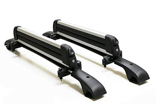 BRIGHTLINES Crossbars & Ski Rack Combo Compatible with 2015-2018 Mercedes Benz GLE 350
