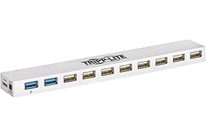 Tripp Lite USB Hub 10-Port 2 USB 3.0/8 USB 2.0 Ports Combo USB Charging (U360-010C-2x3)