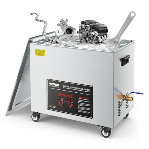 VEVOR 50 L Ultraschallreiniger, professionelle Ultraschallreinigungsmaschine mit Reinigungskorb & Digitalanzeige, 840 W Edelstahl 40 kHz Reinigungsmas
