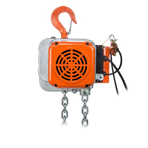 Prowinch 1/2 Ton Electric Chain Hoist Single Phase 1000 lbs Load Capacity 20ft Lift Height Hook Mount G80 Chain Single Chain Fall - Image 5