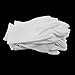 WINOMO 8 Pairs Nylon Gloves Work Glove White