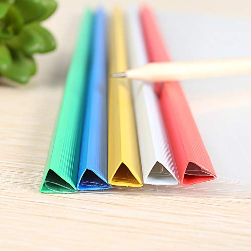 10PCS A4 Size Sliding Bar Binder Transparent Report Covers Folder for Documents Classification Premium Report Covers Transparent File Folder,School Business Office Supplies Folder