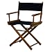 Casual Home 18" Director's Chair Honey Oak Frame with Navy Canvas primary