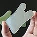 Beautyours Gua Sha Massage Tool Nature Quartz Jade Stone Guasha Scraping Board for SPA Acupuncture Therapy Trigger Point Treatment on Face Eye Neck Arm, Should - Pack of 3, Green